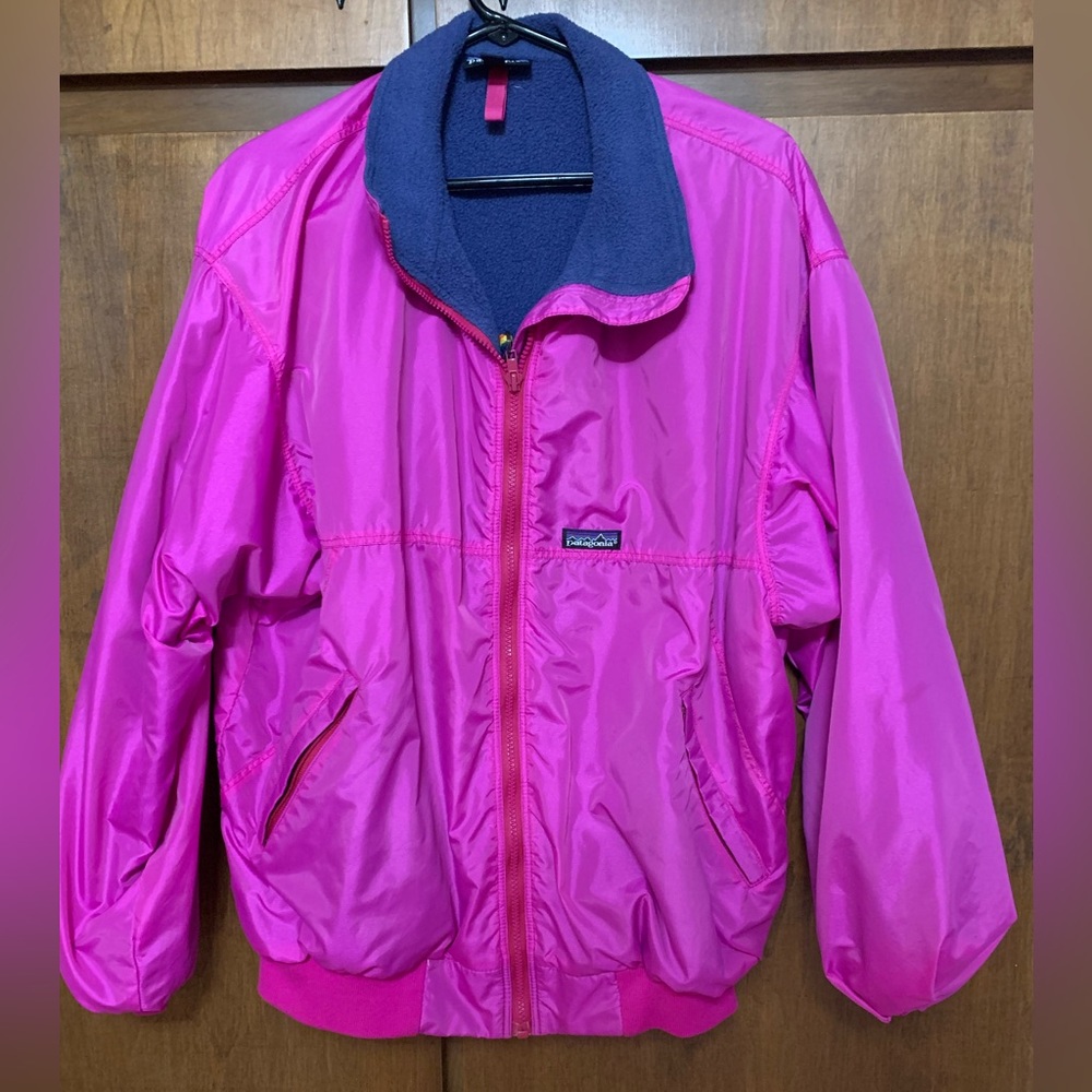 Patagonia women’s fleece-lined jacket, Size XL, Pink, like new condition